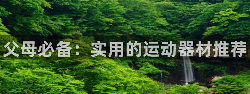意昂4集团：父母必备：实用的运动器材推荐